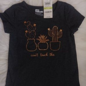 EPIC THREADS cute shirtwith rose gold desing